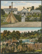 HOUSING: Collection of bark huts to Edwardian mansions & everything in between, many with family groups showing off their new "digs", some with identifying captions or notes on the reverse including 1918 "This is our house in the [Rockhampton] floods...", - 5