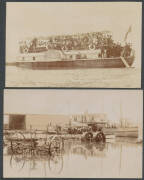 PADDLE STEAMERS: Mounted collection with strong South Australian content but also some Murray River Victoria & Darling River NSW, mostly of well-known vessels but including some smaller boats & the Mission Steamer "Etona", many are real photo types, mostl - 3