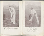 SPORT c.1910 Wilson Autograph Series photos & facsimile signatures of Monty Noble, Victor Trumper, Hugh Trumble, James Kelly, Clem Hill, RA Duff, WP Howell, Syd Gregory, AJ Hopkins, Warwick Armstrong, Chas McLeod & DRA Gehrs being the complete set of 12, - 2