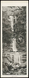 BLUE MOUNTAINS: c.1920s HC Swain Sydney five different photographic panorama Cards (400x147mm) of Blue Mountains scenery & two duplicates of "The Vera Falls", a couple of minor defects, unfolded & unused. Rare. (7)