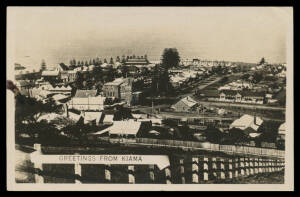 THE ILLAWARRA: c.1916 town with Tents of Kiama Military Camp in the distance, used under cover. Ex rryan.