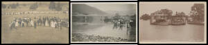 MURRAY RIVER/RIVERINA: Good selection from Albury, others from Corowa, Deniliquin, Mathoura, Wentworth etc, many are real photo types including Lake Victoria 1915 group x12 plus photographs of the Hume Reservoir Under Construction, the Opening & in Flood 