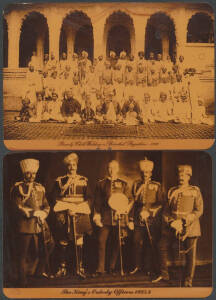 FEUDATORY STATES: c.1925 - purposely printed on brown Card to appear much older! - Rotary Photo Co (London) portrait Cards of Indian Maharajahs, Nawabs & Begums etc, some with the photos dated between 1890 & 1924, very fine to superb unused. (37)