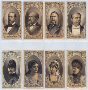 c1881-84 Thos.H.Hall (Between The Acts Cigarettes) "Actors & Actresses" (8 + 11 spares). Fair/VG.