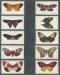 c1897-1974 cards in album, noted 1920 Allens "Butterflies & Moths" [72]; 1932 Sweetacres "Favourite Dogs" [42/48]; 1954 Kornies "Circus Champions" [26/48]. Fair/VG.