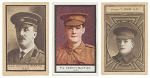 1917-19 Sniders & Abrahams "Australian VCs & Officers", Series A [11/16], Series B [41/48], Series C [27/37] & Series D [24/32]. Fair/VG.