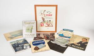 TOBACCO SIGNS, noted tin including Greys & Players (also couple of reproductions); card signs with Players No Name, Players Navy Cut, Wills's, Battleaxe.&nbsp;