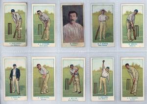 1905 Wills (Australia) "Australian Club Cricketers", part set [30/46 + 3 spares]. Poor/VG.