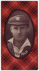 1921 McIntyre Bros "Australian Champion Eleven 1920-21" almost complete set [12/15]. G/VG.