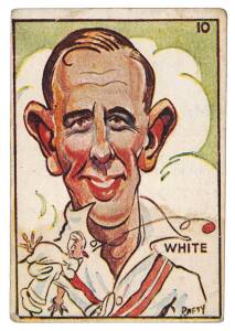 1932-38 Sweetacres cards with 1932 Test Records [32] & "Prominent Cricketers" [27/32]; plus 1938 "Cricket Caricatures" [8/24]. Fair/VG.