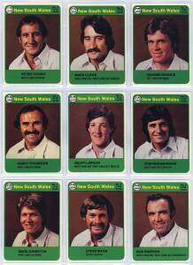1978 Scanlens "Cricketers", complete set [66] + Checklists [6]. G/VG.