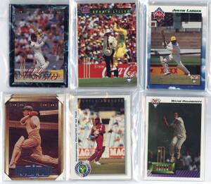 1993 Futera "Freshman" [8], "Great Memories" [8], "Wayne Holdsworth Hat Trick Card", "Honours Awards" [5], "Allan Border - The Master" & "Bradman - The Greatest Legend". G/VG.