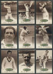 1995 Futera "The Heritage Collection - A Collection of Great Australian Cricketers", complete set [60], all overprinted on reverse "Promotional Card Only", unsigned. VG.