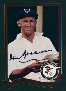 1995 Sanitarium (Weet-Bix) "The Bradman Collection", complete set [20], with 18 of the cards signed by Don Bradman.