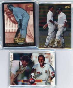 1997 Select "Australian Captains" [10], "Partnership card" & "One on One Box Cards" [7]. G/VG.