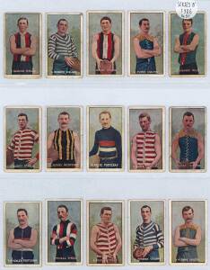 1905-06 Sniders & Abrahams "Australian Footballers", Series B, comprising "Victorian League Players" [23/50] & "VFA" [3/20]. Poor/G.