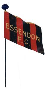 1908 Wills "Football Flags Shaped with Pin" [1/27] - Essendon. G/VG.