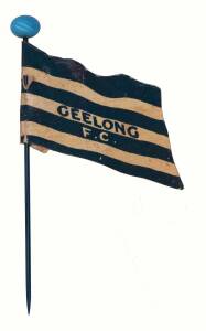 1908 Wills "Football Flags Shaped with Pin" [1/27] - Geelong. G/VG.