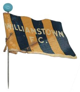 1908 Wills "Football Flags Shaped with Pin" [1/27] - Williamstown. Fair/G.