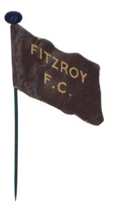 1908 Wills "Football Flags Shaped with Pin" [1/27] - Fitzroy (blank on reverse). G/VG.