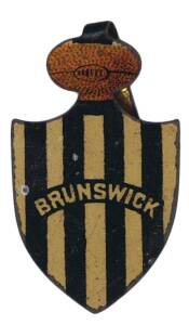 1910-11 Sniders & Abrahams "Football Club Shields" [1/39 known] - Brunswick. G/VG (tongue folded over).