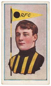 1911-12 Sniders & Abrahams "Australian Footballers", Series G (Pennants), part set [21/60]. Mainly G/VG.