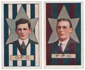 1912-13 Sniders & Abrahams "Australian Footballers", Series H (Stars), part set [15/60]. Fair/VG.