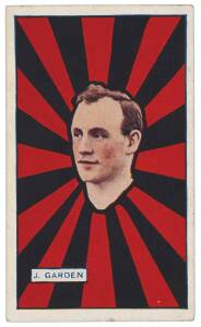 1921 J.J.Schuh (Magpie Cigarettes) "Australian Footballers" (Rays), complete set [40]. Mainly G/VG