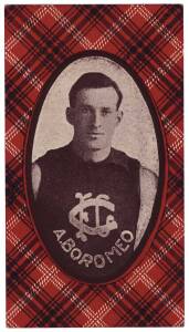 1921 McIntyre Bros "Football Champions Series 1" - A Boromeo (Carlton). G/VG.