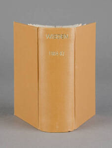 "Wisden Cricketers' Almanack" for 1864, 1865, 1866 & 1867, second facsimile reprints (1974), bound together in tan cloth, preserving salmon pink wrappers.
