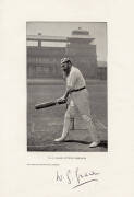 W.G.GRACE, nice signature below photo from book "W.G.Grace Cutting".