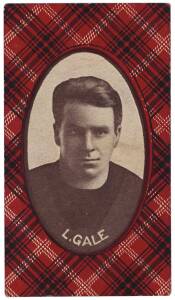 1922 McIntyre Bros "Football Champions Series 2" - L.Gale (Fitzroy). G/VG.
