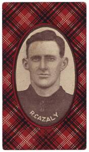 1922 McIntyre Bros "Football Champions Series 2" - R.Cazaly (South Melb). G/VG.