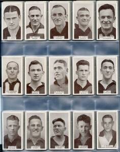 1933 Wills "Footballers 1933", standard size, complete set [200]; plus 1923 J.J.Schuh "Portraits of Our Leading Footballers" [3/106]. G/VG.