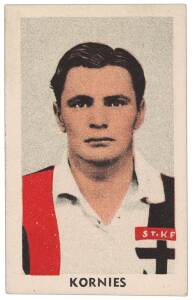 1948 Kornies "Victorian Footballers" (A Series of 64), complete set [64]. Mainly G/VG.