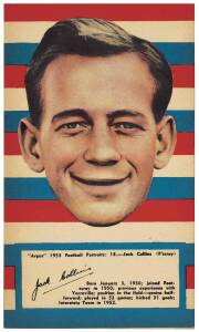 1953 Argus "Football Portraits", large size (11x19cm), complete set [72]. Mainly G/VG.