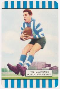 1955 Coles "Victorian Footballers" (Series 3), almost complete set [55/56]. Mainly G/VG.
