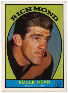 1968 Scanlens "Footballers" Series A (puzzle of 1967 Grand Final on reverse), complete set [44]. G/VG.