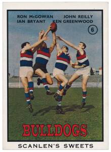 1968 Scanlens "Footballers" Series B (scarcer - puzzle of Team logos on reverse), complete set [40]. G/VG.
