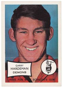 1970 Scanlens "Footballers mini-posters", complete set [12]. Mainly G/VG.