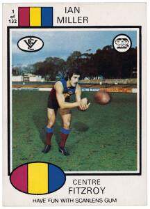 1975 Scanlens "Footballers", complete set [132], plus Checklists [12]. G/VG.