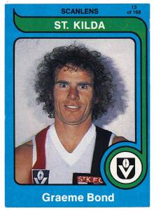 1980 Scanlens "Footballers", complete set [168]. G/VG.