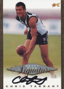 1998 Select "Draft Pick Signature Cards", complete set [20], noted Chris Tarrant, Brad Ottens, Chad Cornes & Luke Power. G/VG.