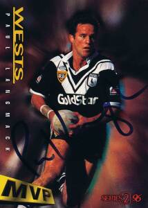 1996 Dynamic "ARL Series 2 MVP Signature Cards", complete set [20], noted Brad Fittler, Andrew Johns & Terry Lamb. G/VG.