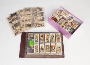 c1900-95 cigarette & trade cards, noted 1913 Wills "Royal Mail" [50]; 1923 Thomson (Adventure) "Footballers" [18]; few football cards in Poor/G condition; 1985 "Kanga Cards" [63]; 1995 Benson & Hedges "World Series 1995-96 Season" [70]. Poor/VG.