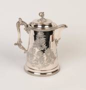 CARLTON COURSING CLUB: c1890s trophy, silver-plated jug engraved "Brown's Four Crown Whisky Trophy, Presented to the Carlton Coursing Club, per Howell & Joske Agents".