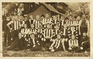 1908 Talma postcard "St.Kilda Football Team 1908". Fair/G condition.