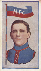 1911 Sniders & Abrahams "Australian Footballers", Series G (Pennants), part set [37/60]. Poor/VG.