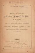 "Wisden Cricketers' Almanack for 1881", original paper wrappers. Fair/Good condition.