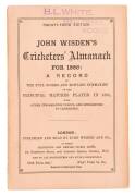 "Wisden Cricketers' Almanack for 1886", original paper wrappers. Good condition.